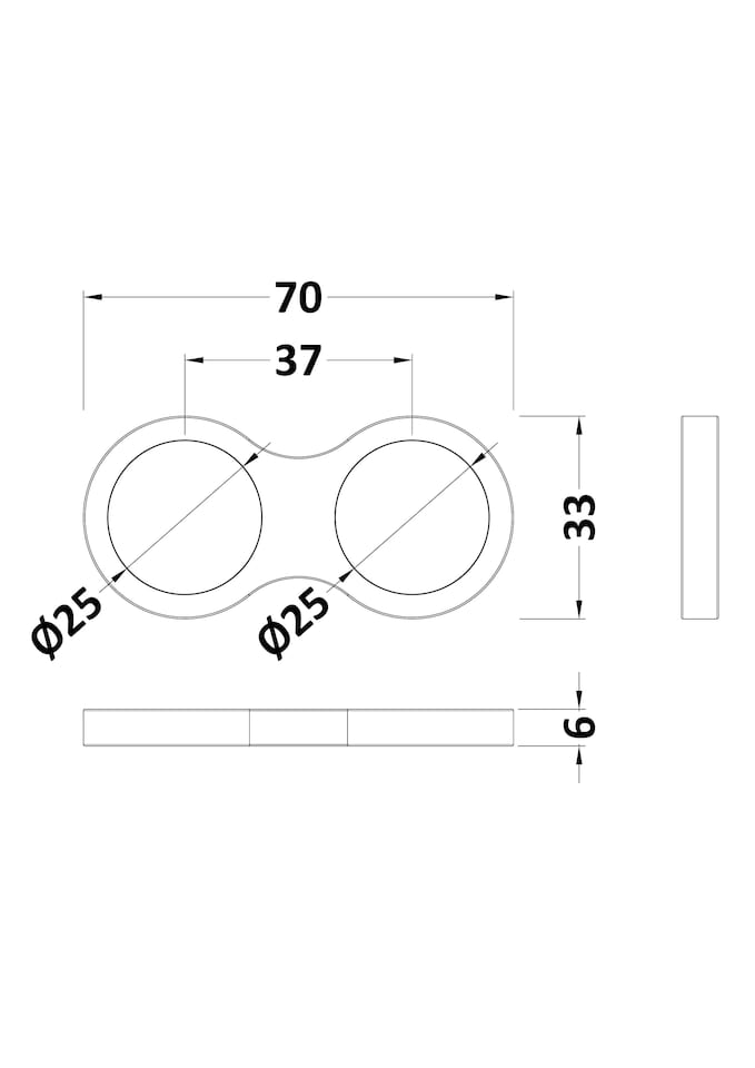 image 1 of Balterley Contemporary Shower Part - Shower Hose Retainer