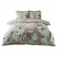 image 4 of Ariana Floral Printed Duvet Cover Set Reversible Polycotton Beddings Pink | Double