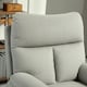 image 8 of HOMCOM Recliner Armchair, Reclining Chair with Adjustable Leg Rest Grey 