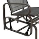 image 8 of Outsunny 3 Pcs Rocking Chair Gliding Chair Set w/ Table for Patio Garden Brown