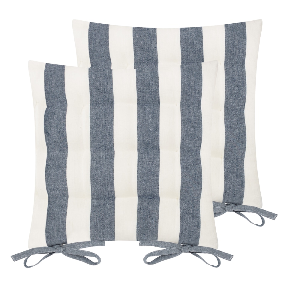 image 1 of Yard Hayle Striped Cotton 2 Pack Seat Pads