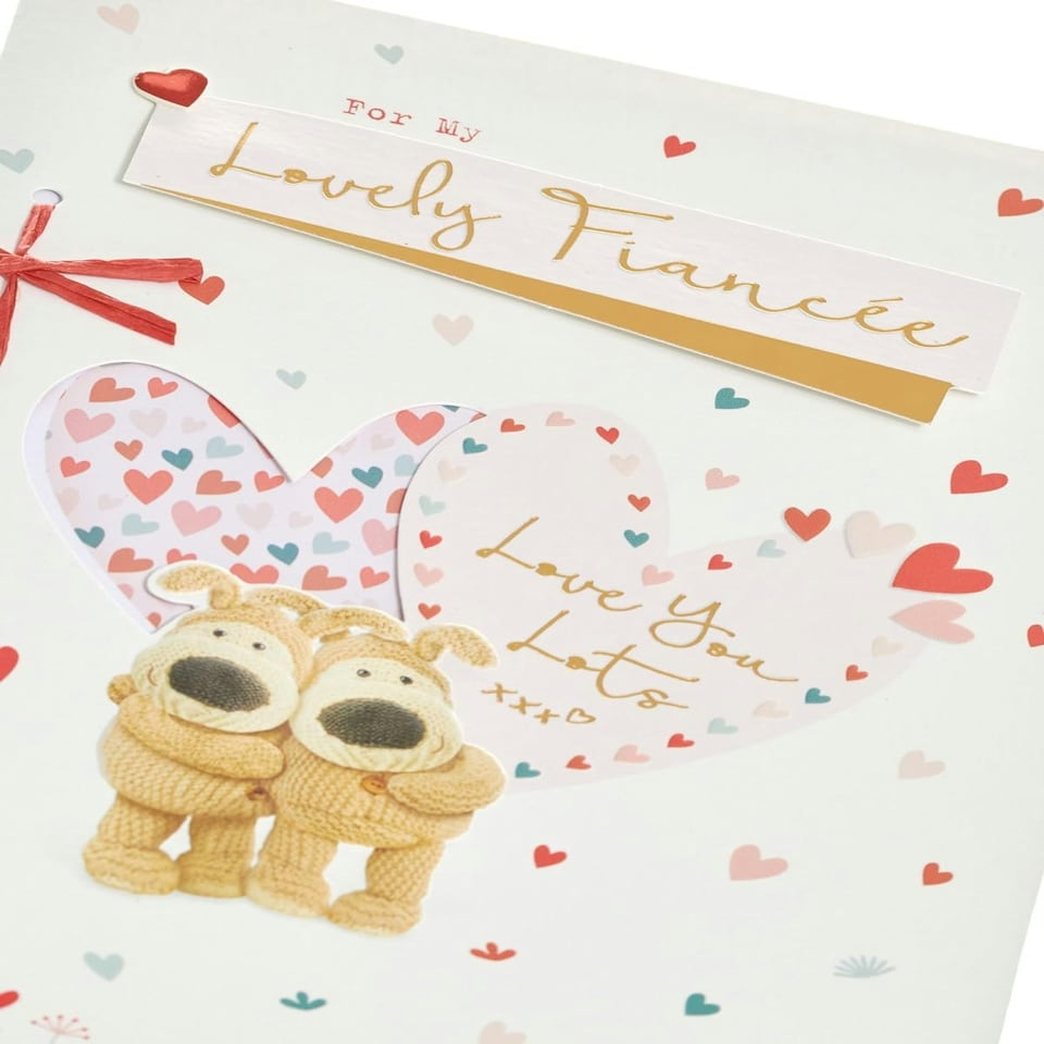 image 1 of Boofle Couple Cute Design Fiancée Valentine's Day Card