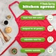 image 2 of Nicola Spring Cotton Kitchen Bib Aprons - One Size - Red - Pack of 2