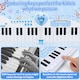 image 4 of 40-Key Folding Piano Keyboard Toy – Portable Electronic Music Toy with Lights & Sound (Blue)