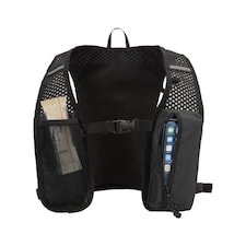 Floso Nomad Recycled Running 5L Hydration Pack | Black | Solid Black | One Size | 1