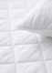 image 3 of Cotton Percale Fitted Mattress & Pillow Protector (White)