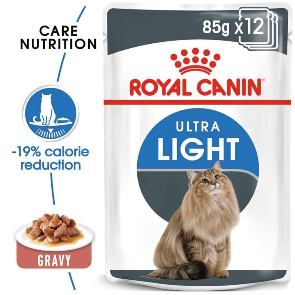 image 1 of Royal Canin Ultra Light Care in Gravy Adult Wet Cat Food - 48 x 85 g | Multi | 48 x 85g | 1