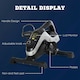 image 8 of HOMCOM Mini Exercise Bike 8 Levels Magnetic Resistance Leg Fitness LCD Display
