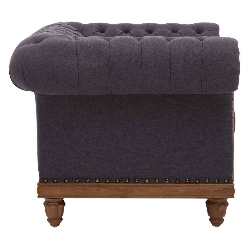 image 1 of Cabra Chesterfield Graphite Chair Grey