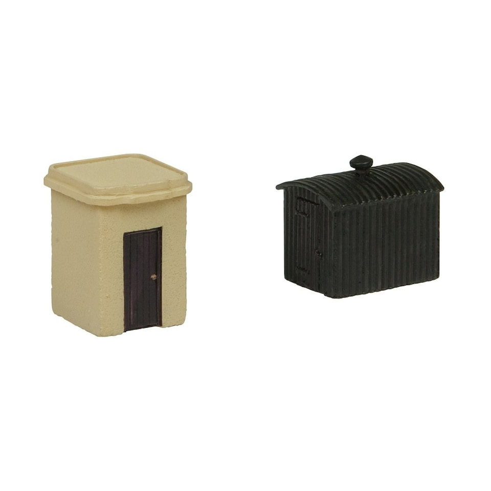 Graham Farish Scenecraft Lineside Huts 2pcs (Pre-Built)