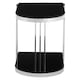 image 4 of Interiors By Premier Durable Silver U Shaped Side Table, Luxurious Finish Side Table By Couch, Modern Design Lounge Table Silver