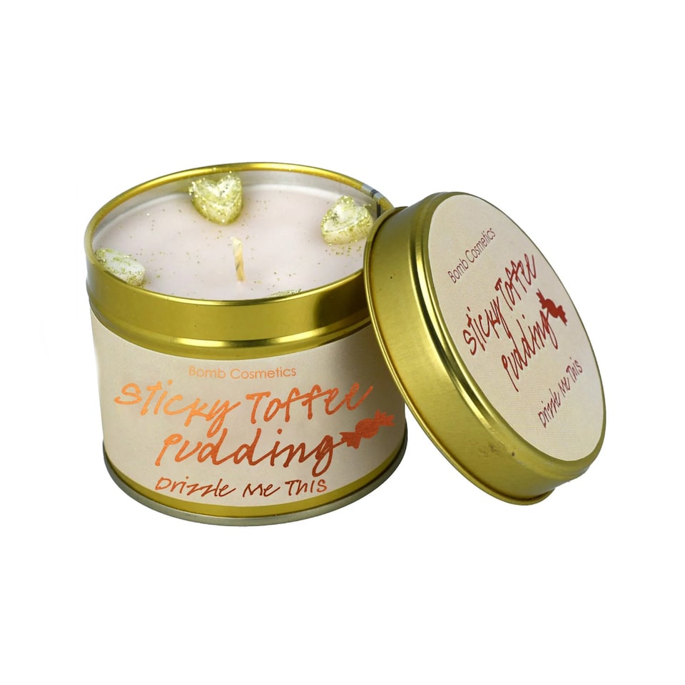 image 1 of Bomb Cosmetics Scented Tinned Candle Sticky Toffee Pudding