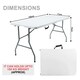 image 3 of 5ft Folding Trestle Table Ideal for Camping, Party, Picnic, BBQ & Garden Use