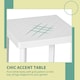 image 3 of Outsunny Garden End Table Outdoor Square Accent Coffee Table for Drink Snack