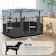 image 7 of PawHut Portable Dog Pen for Puppies, Rabbits, Kittens, Guinea Pigs - Grey