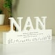 image 5 of Personalised Floral Wooden Nan Ornament