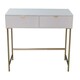 image 1 of 2 Drawer Bedside Table - Wood - L40 x W120 x H76 cm - White White