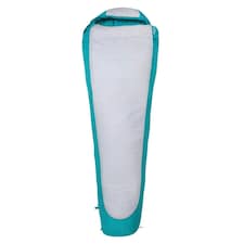 Mountain Warehouse Microlite 950 Left Zip Midseason Mummy Sleeping Bag - Grey - One Size