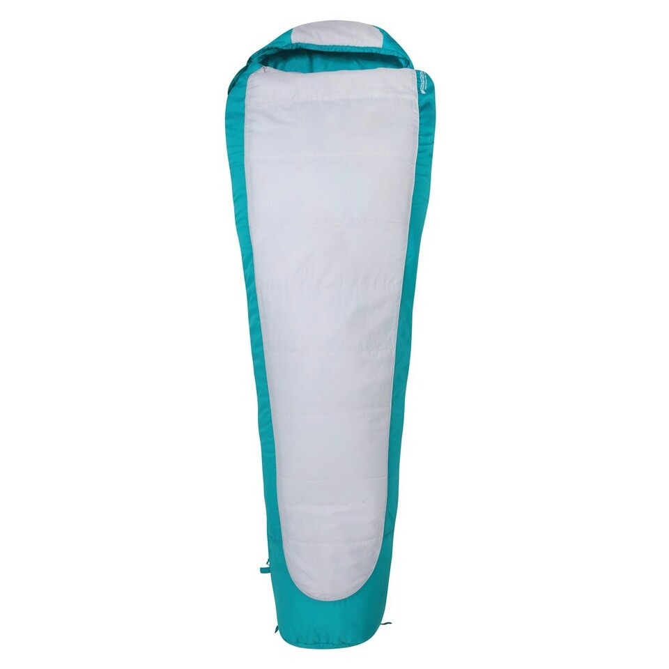 Mountain Warehouse Microlite 950 Left Zip Midseason Mummy Sleeping Bag - Grey - One Size
