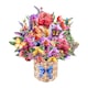 image 4 of Hummingbird Haven Basket of Blooms 3D Pop Up Card