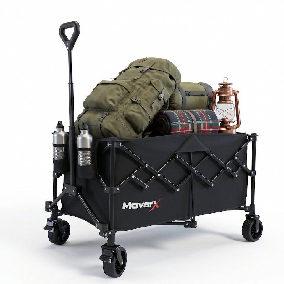 image 1 of MoverX 220L/100kg Folding Camping Trolley