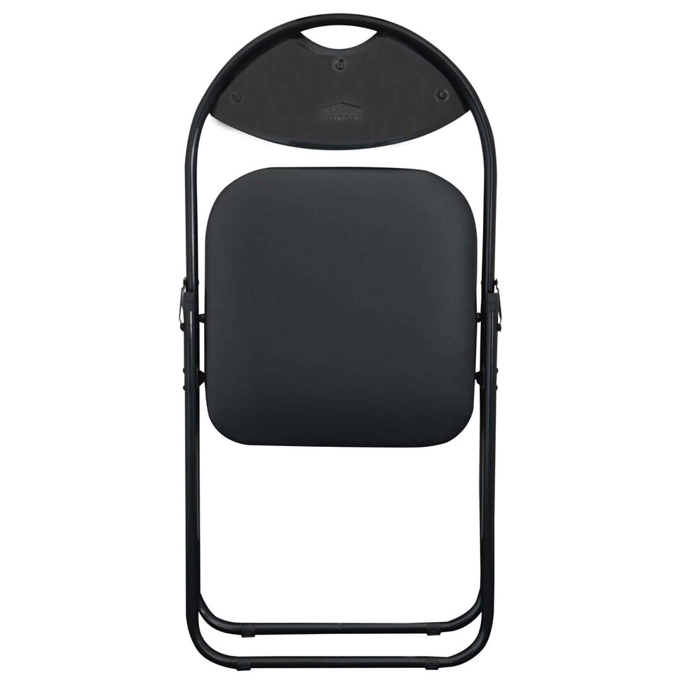 image 1 of Harbour Housewares Padded Folding Chairs - Black - Pack of 6 | Black | Black