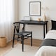 image 6 of Nicholas Winter Beech Wooden Danish Style Dining Chair - Black-Black - Solid Wood Wish Beech Bone Wood Chairs | Black | Black/Black