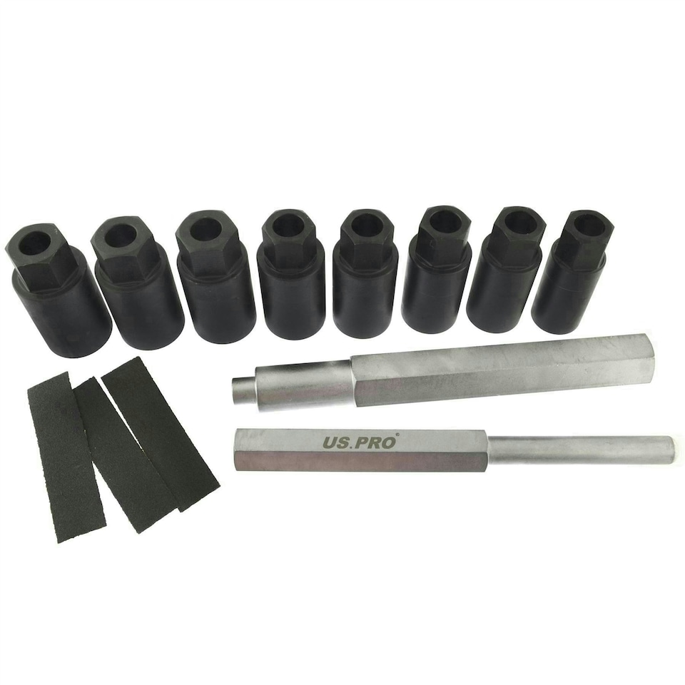 image 1 of Locking Wheel Nut / Bolt / Hub Cap Removal / Re Placer Kit 18-25mm 10pc AT248
