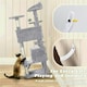 image 6 of Yaheetech 137cm Tall Cat Tree with Scratching Posts Light Grey