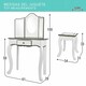 image 6 of Dressing Table with Stool Colorbaby Toy White Children's 61 x 29 x 100 cm