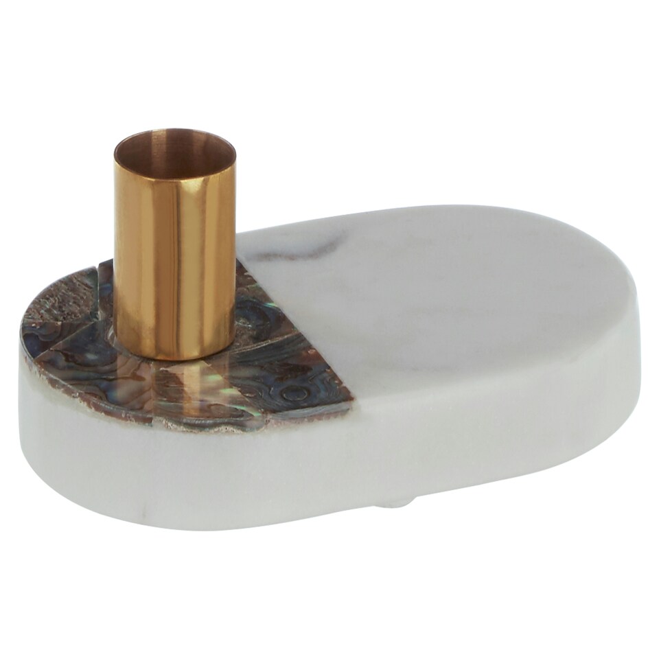 image 1 of Marella Candle Holder White