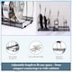 image 3 of Buckingham Expandable Pot, Pan & Lid Organising Rack 8 Dividers - Black | Black