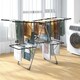 image 3 of COSTWAY 2-Tier Clothes Drying Rack Clothing Laundry Rack