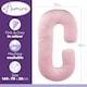 image 10 of Aamira C-Shaped Pregnancy Pillow Memory Foam Maternity Nursing Support Cushion Pink & Dark Grey | Grey | Grey | 140cm | 1
