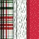 image 1 of Pack of 4 3m Red & White Christmas Design Gift Wrap Rolls