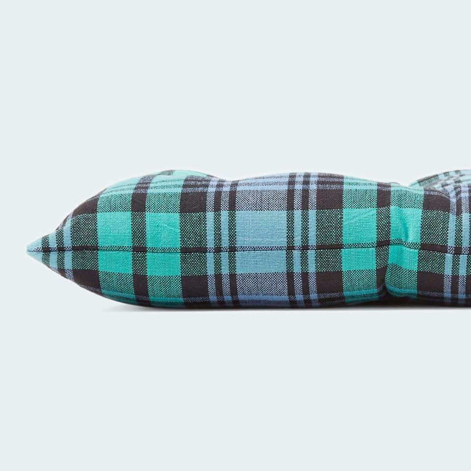 image 1 of Homescapes Blackwatch Tartan Bench Cushion 2 Seater Green