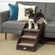 image 2 of PawHut Four-Step Foldable Pet Stairs w/ Non-Slip Mats, for S, XS Dogs - Brown