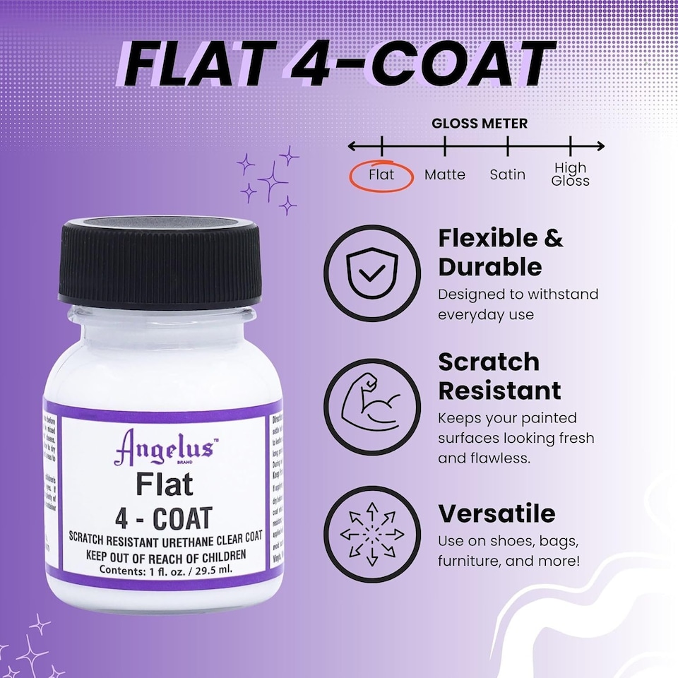 image 1 of Angelus 4-Coat 901 Flat Finisher - Non Reflective Top Coat