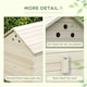 image 6 of PawHut Wooden Duck House w/ Openable Roof, Raised Base, Air Holes - Natural