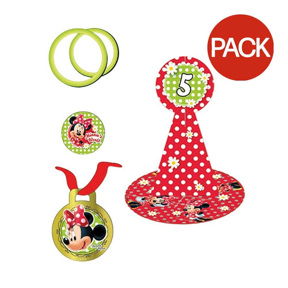 Disney Minnie Mouse Party Game (Pack of 12) - Multicoloured - One Size