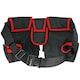 image 2 of SPARES2GO 20 Pocket Double Tool Belt Heavy Duty Joiners Carpenter Builders Nails Pouch