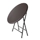 image 9 of Oypla 80cm Round Folding Heavy Duty Outdoor Rattan Patio Garden Bistro Table Brown