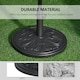 image 4 of Outsunny 13KG Round Parasol Base Heavy Duty Cement Stand Umbrella Holder Garden