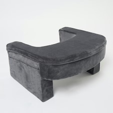OHS Soft Comfy Armrest Reading Laptop Gaming Bed Desk Lap Pillow With Storage Pockets Grey | 65 x 56 x 34cm