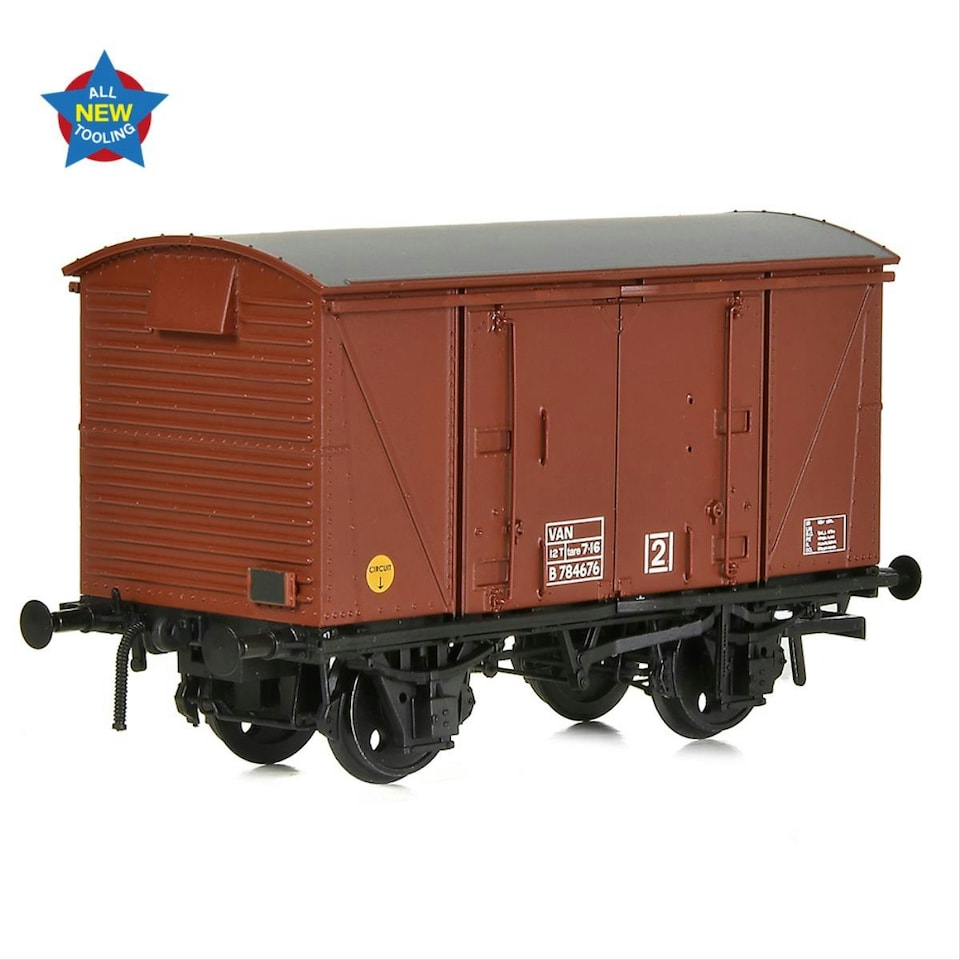 image 1 of Bachmann 12t Vanwide Ventilated Van BR Late Bauxite VAN