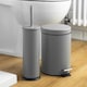 image 5 of Harbour Housewares Round Toilet Brush & Bin Set - Matt Grey | Grey | Grey