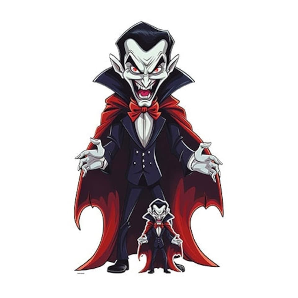 Cartoon Vampire Halloween Lifesize Cardboard Cutout 152cm