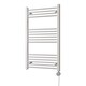 image 1 of Zennor - White Electric Towel Rail H1000mm x W600mm Straight 500w Thermostatic
