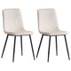 image 6 of Dining Chairs Velvet Fabric Lexi Set of 2 Beige by MCC