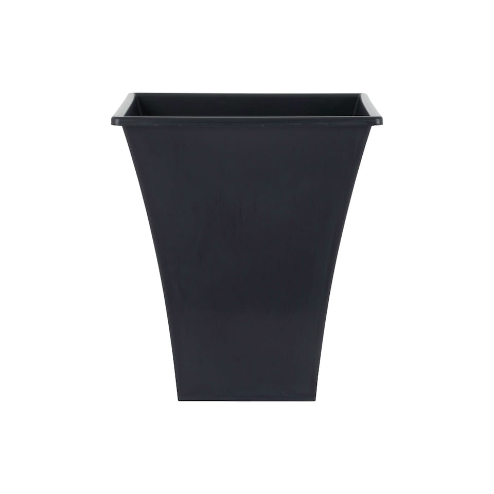 image 1 of Metallica 28cm Square Planter Pack 4 Black